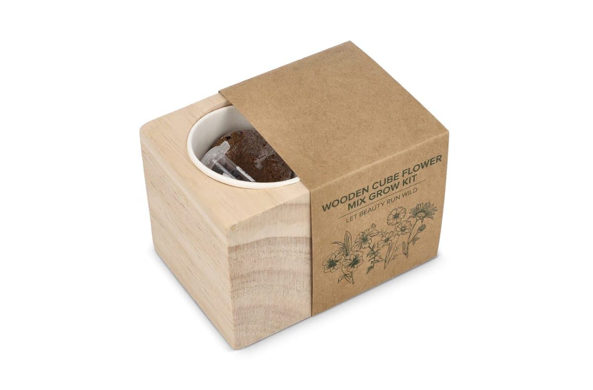 FSC Wooden Planter Set - Flower mix 5