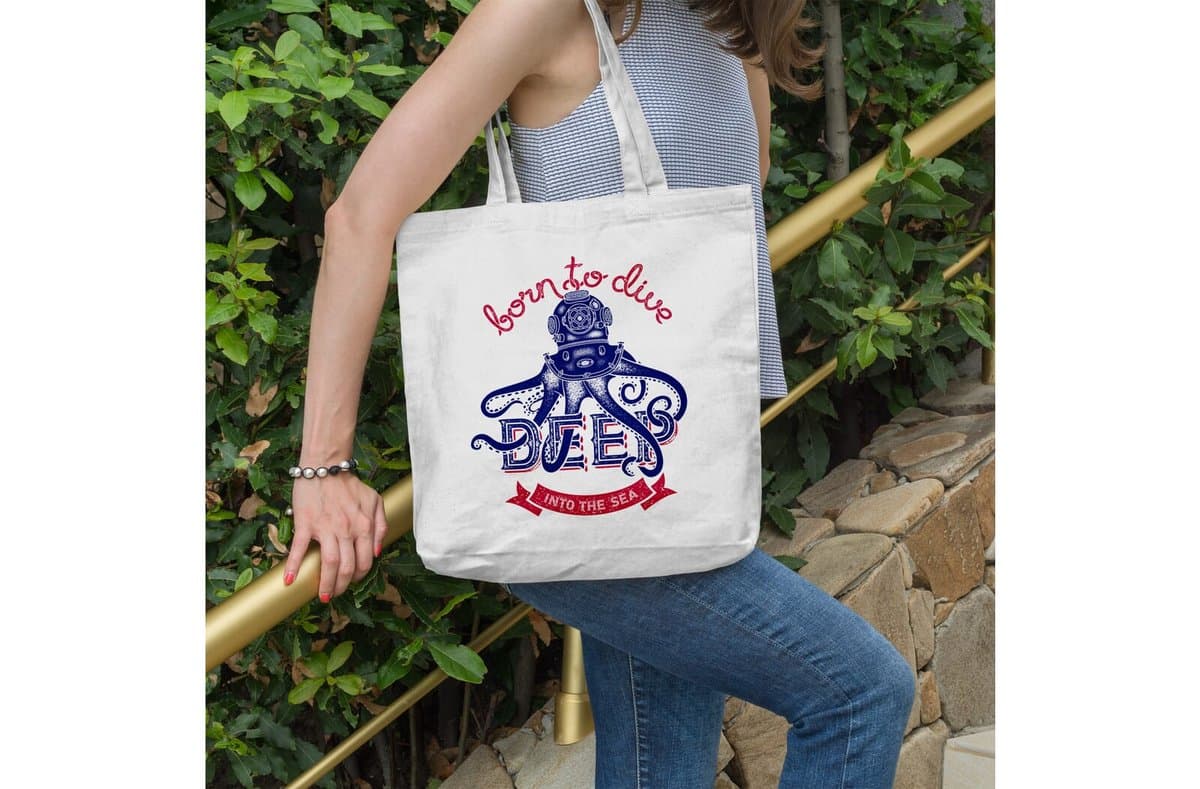 Shoulder bag canvas OEKO-TEX® 270g/m² 42x12x43cm 5