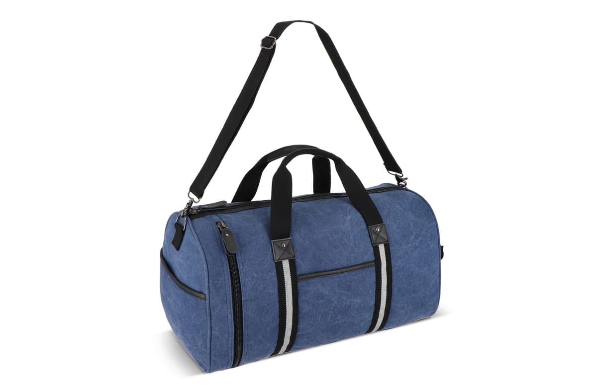 Recycled cotton canvas duffle bag Harper 3