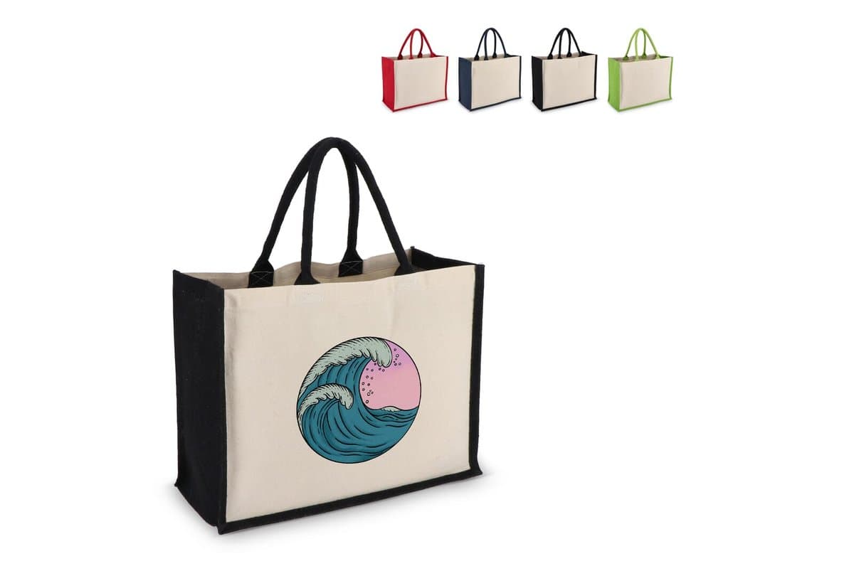 Jute/Cot bag OekoTex 42x19x32 320g