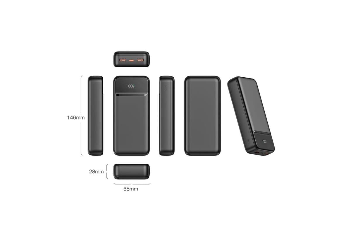 Nolu Powerbank with LED Display 20000 mAh 4