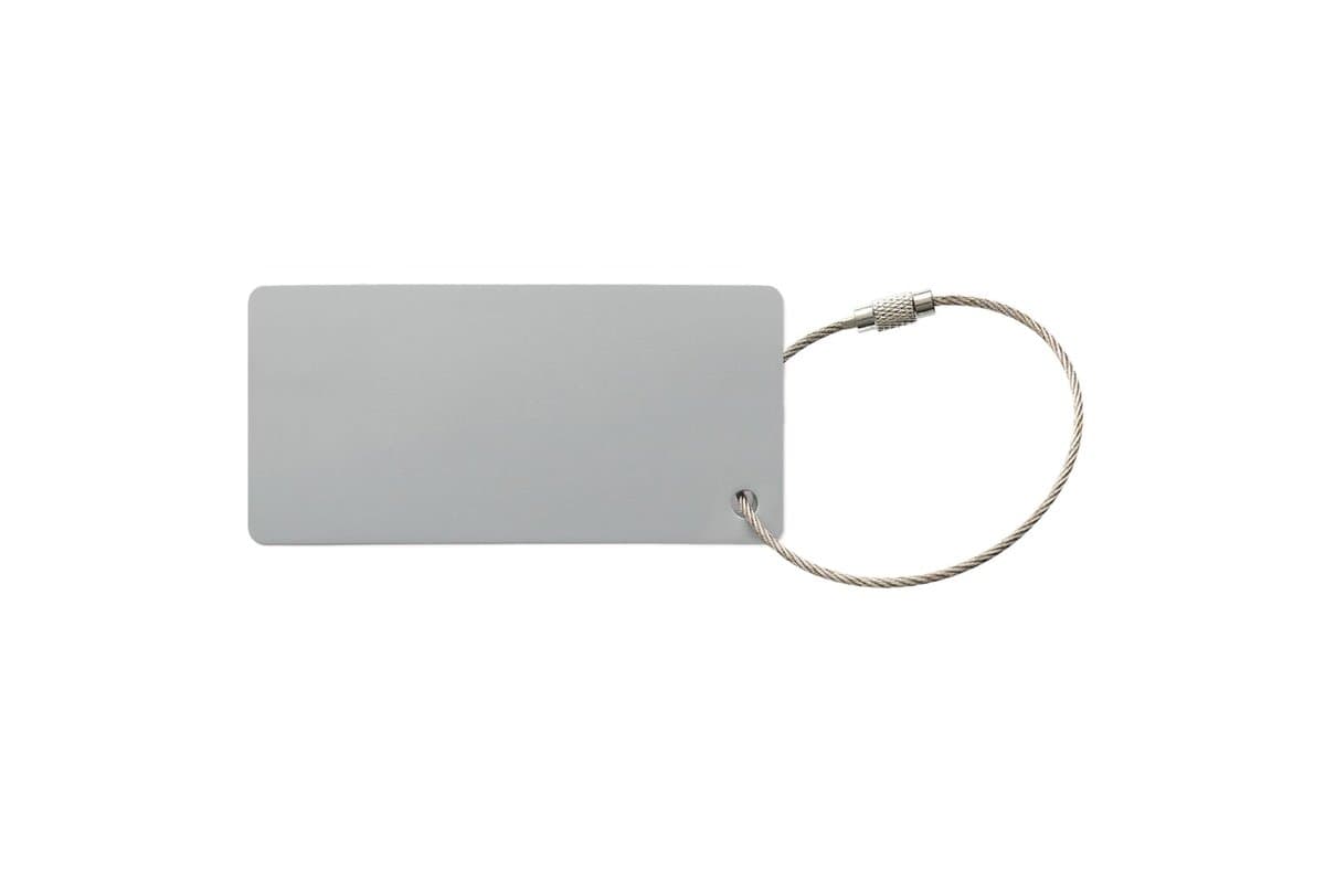 Aluminum luggage tag rectangle 3