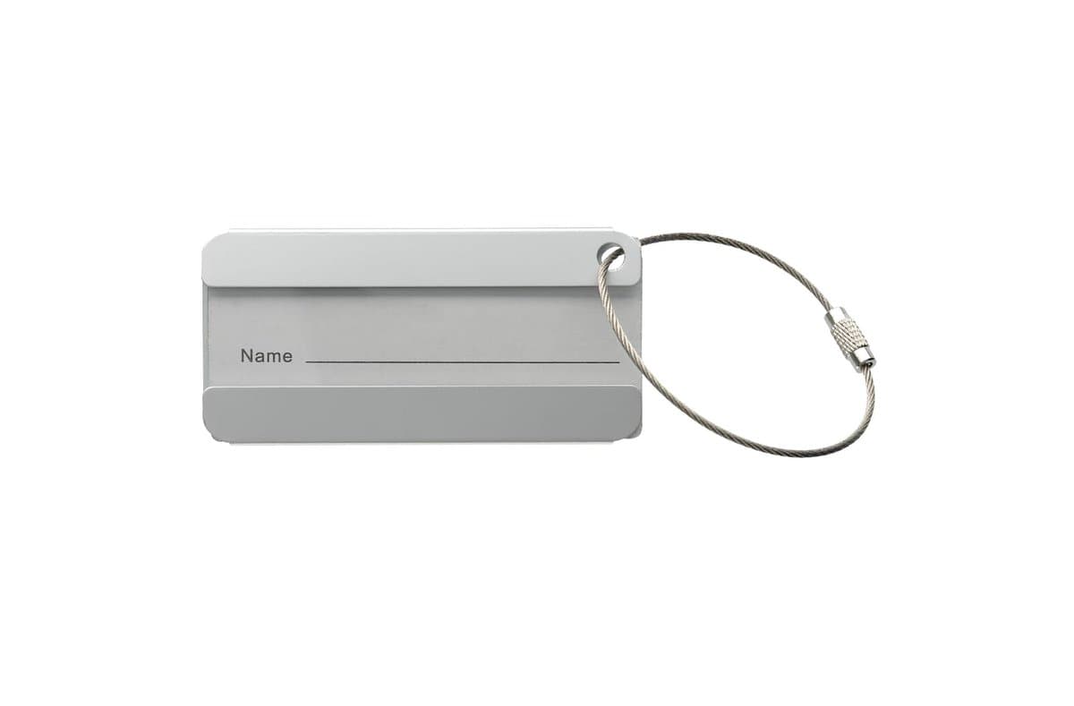 Aluminum luggage tag rectangle 4