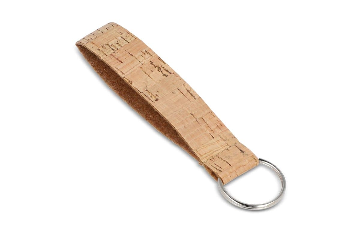 Cork wrist strap with keyring 3