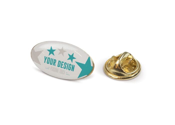 Metal pin, oval 20x12mm 2