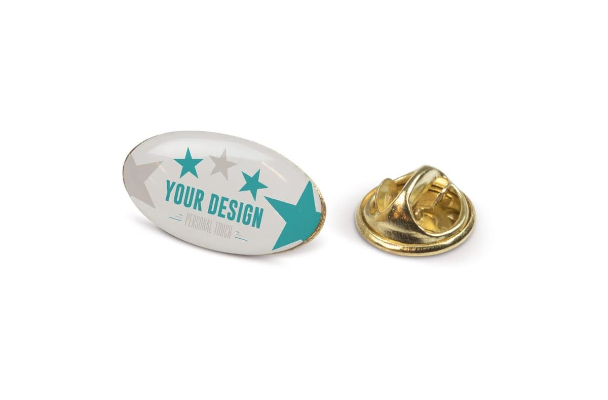 Metal pin, oval 20x12mm 3