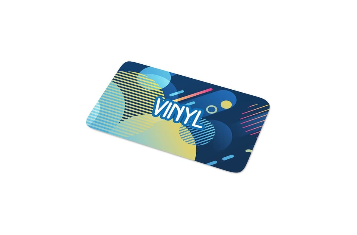 Vinyl Sticker Rectangle 40x20mm 3