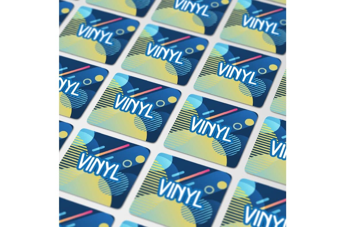 Vinyl Sticker Square 20x20mm