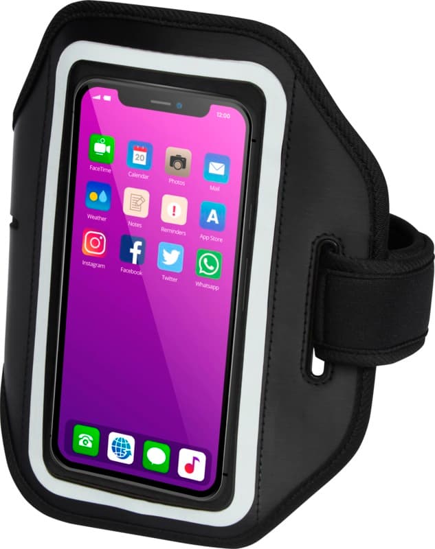 Haile reflective smartphone bracelet with transparent cover