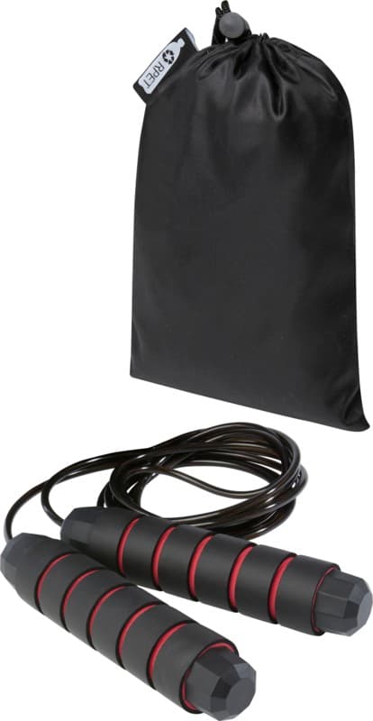 Austin soft skipping rope in recycled PET pouch