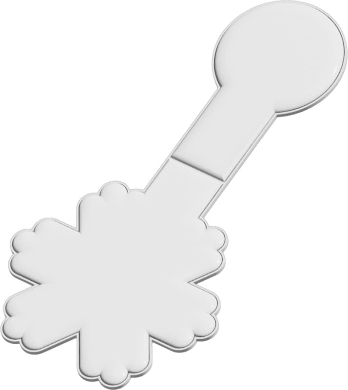 RFX™ M-10 snowflake reflective PVC magnet  2