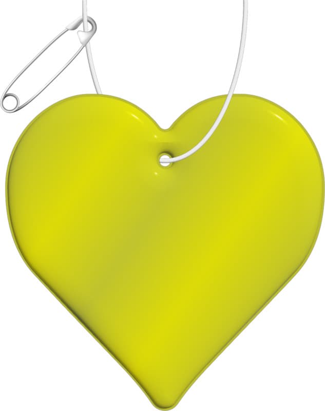 RFX™ H-16 heart-shaped lightweight reflective PVC hanger 5