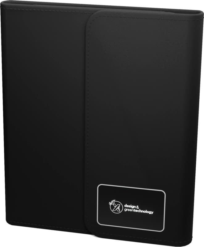 SCX.design O18 A5 notebook with 5W wireless 4000 mAh powerbank and light-up logo