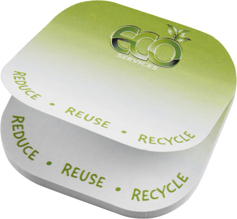 Sticky-Mate® square-shaped recycled sticky notes with rounded corners 3
