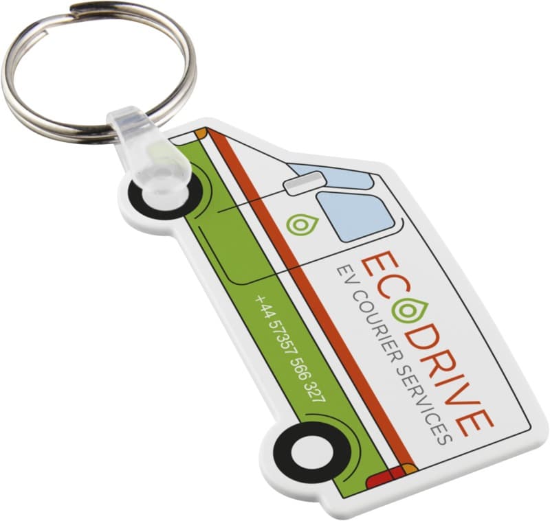 Tait van-shaped recycled keychain