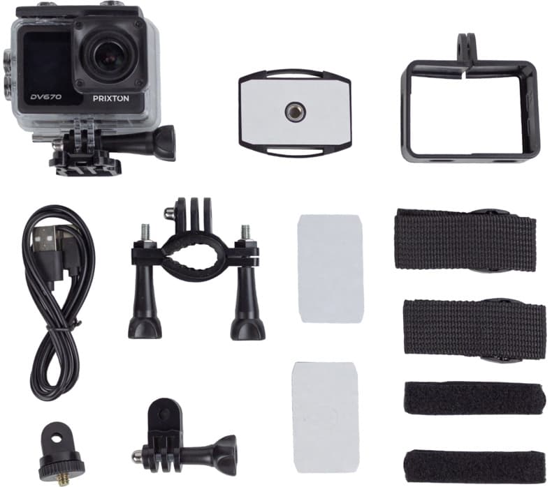 Prixton DV670 4K dual screen action camera 5