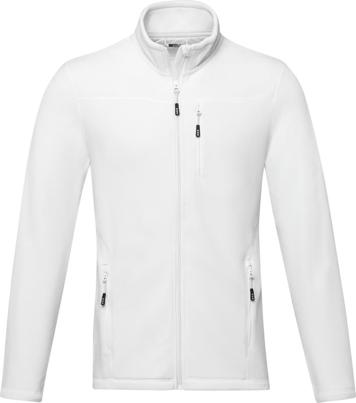 Amber men's GRS recycled full zip fleece jacket 2