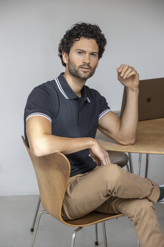 Amarago short sleeve men's tipping polo 4