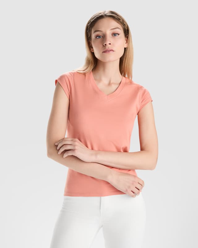 Victoria short sleeve women's v-neck t-shirt 3