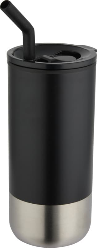 Grayson 480 ml RCS recycled insulated tumbler with straw