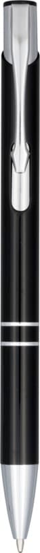 Moneta anodized aluminium click ballpoint pen (black ink)