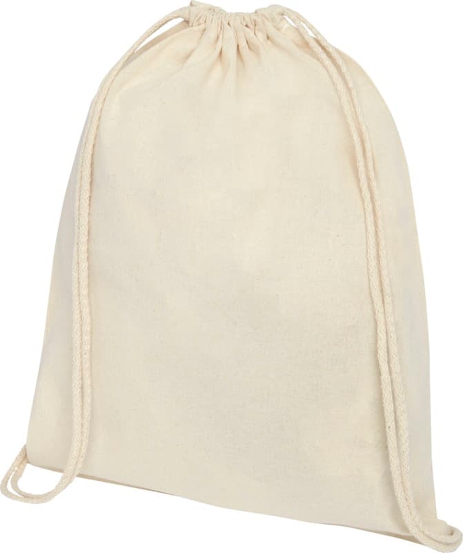 Oregon 100 g/m² cotton drawstring bag 5L