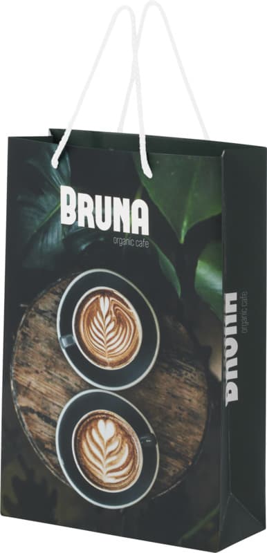 Handmade 170 g/m2 integra paper bag with plastic cord handles - 24 x 9 x 36 cm