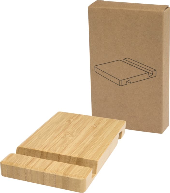 Bubup bamboo 2-angled tablet and phone stand