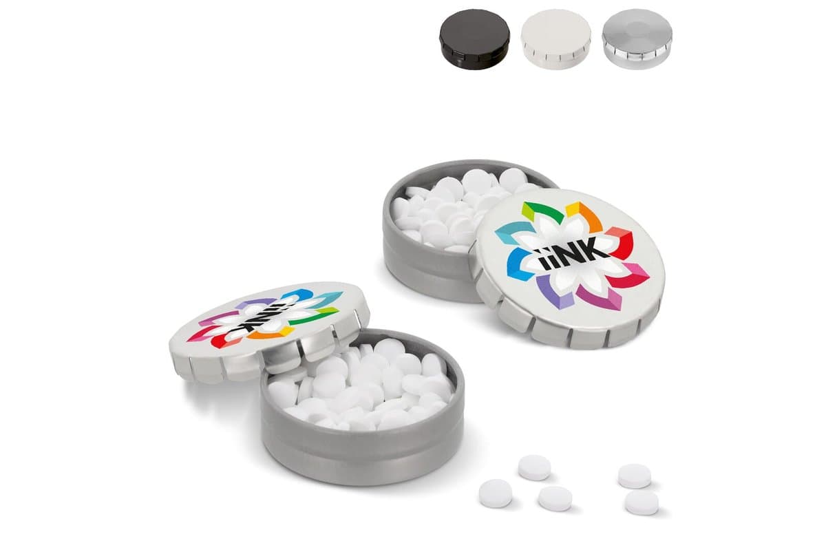 Mini clic tin peppermint box