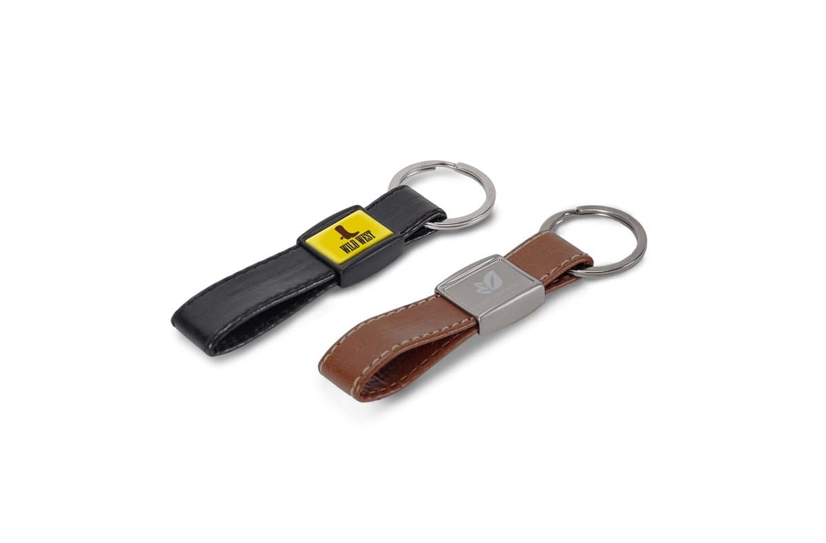 Keyring Metal, artificial leather