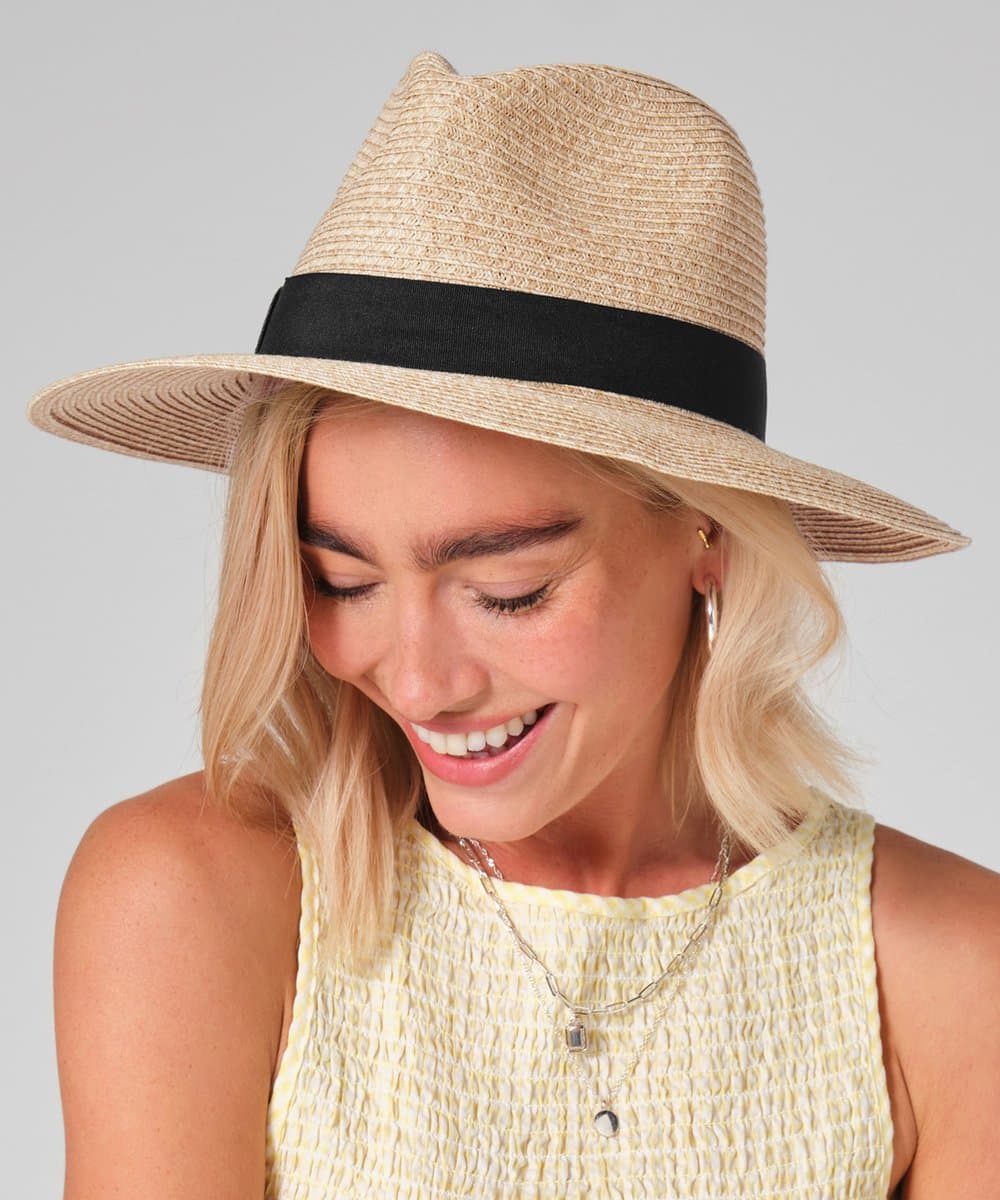 Straw fedora