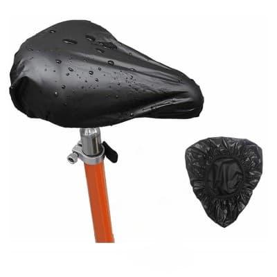 Bike Seat Cover - PVC - White