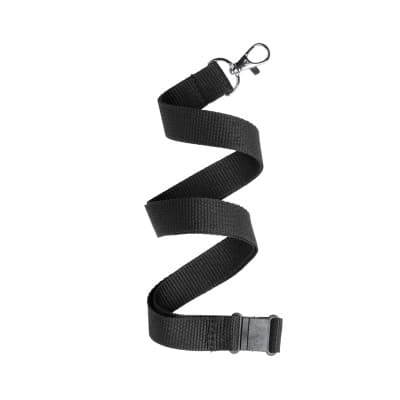 Flat Polyester Lanyard With Safety Break And J-Hook - 15mm