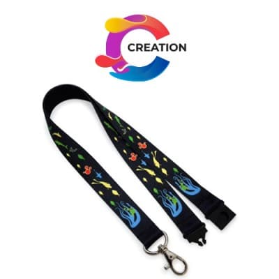 CREATION Dye Sublimated Lanyard Split Ring 20mm