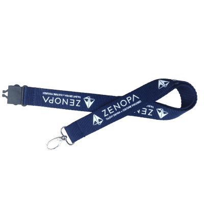 Premium Flat Polyester Lanyard - 25 mm - Bulldog Clip