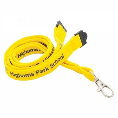 Tubular Polyester Lanyard - 10 mm - Bulldog Clip