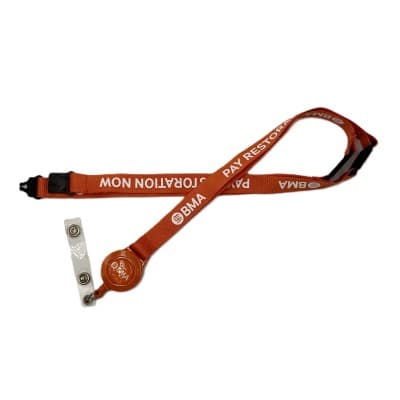 Dye Sublimated Lanyard with Ski Pull - 15 mm
