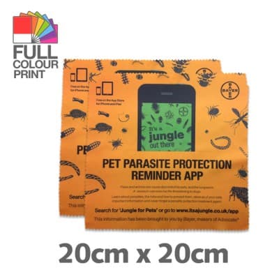Premium Microfibre Lens Cloth - 20 x 20 cm - 210 GSM