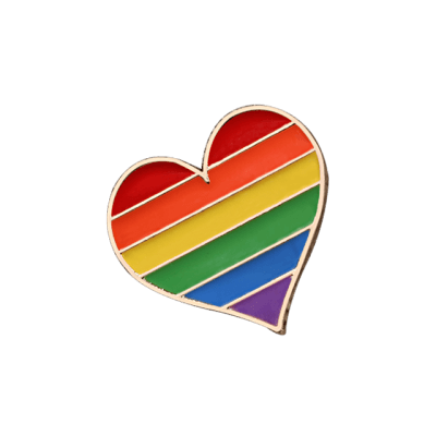 Rainbow Pin Badge - 25mm - Magnetic Backing