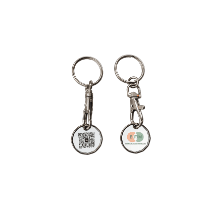 Trolley Coin Keyring - Printed