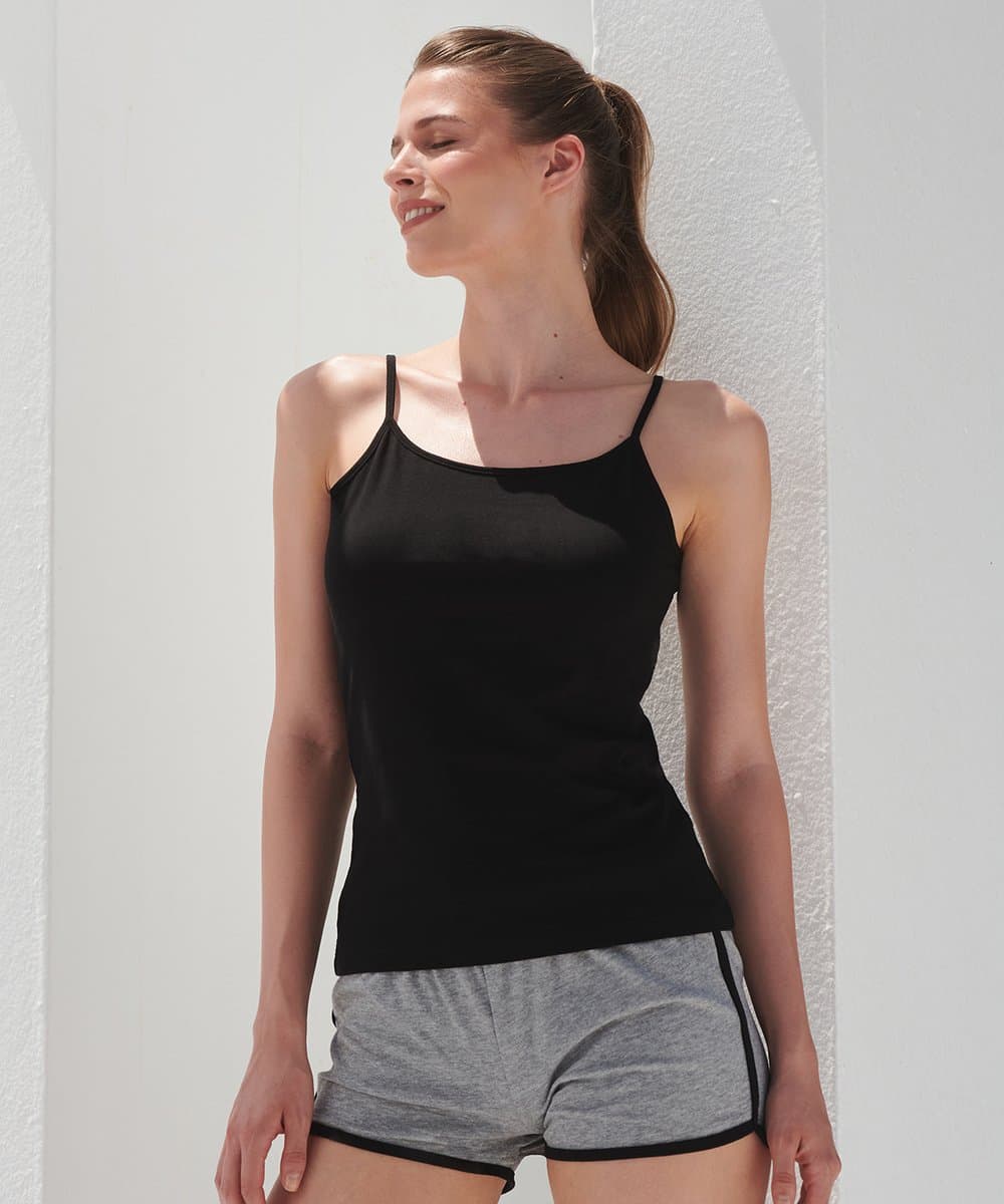 Women's feel-good stretch spaghetti vest