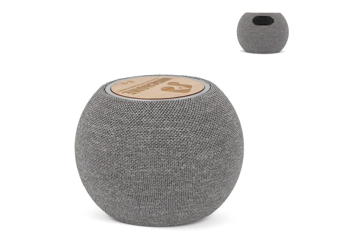 5W Speaker & 15W wireless charger R_PET & Bamboo