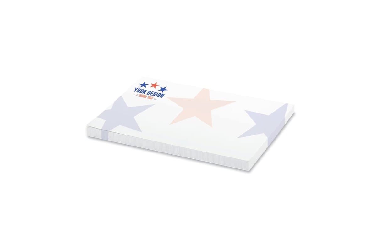 50 adhesive notes, 100x72mm, full-colour