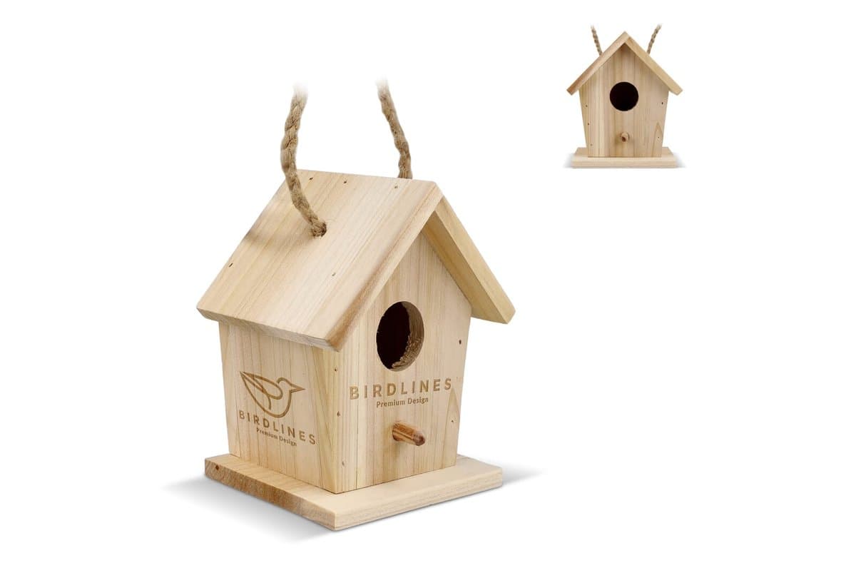 Small birdhouse made of FSC wood