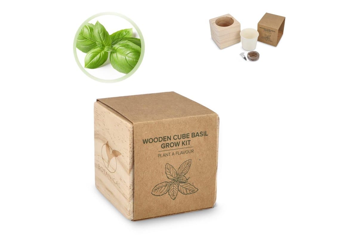 FSC Wooden Planter Set – Basil