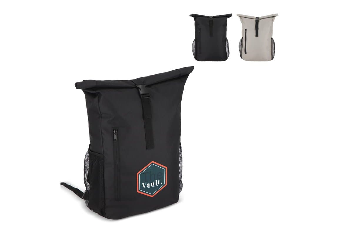 R-PET 600D Rolltop bicycle backpack 20L