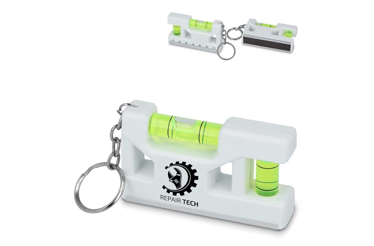 Mini spirit level keychain
